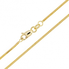 Złoty łańcuszek damski 45cm Pełny splot Linka Snake 1,3mm pr. 585